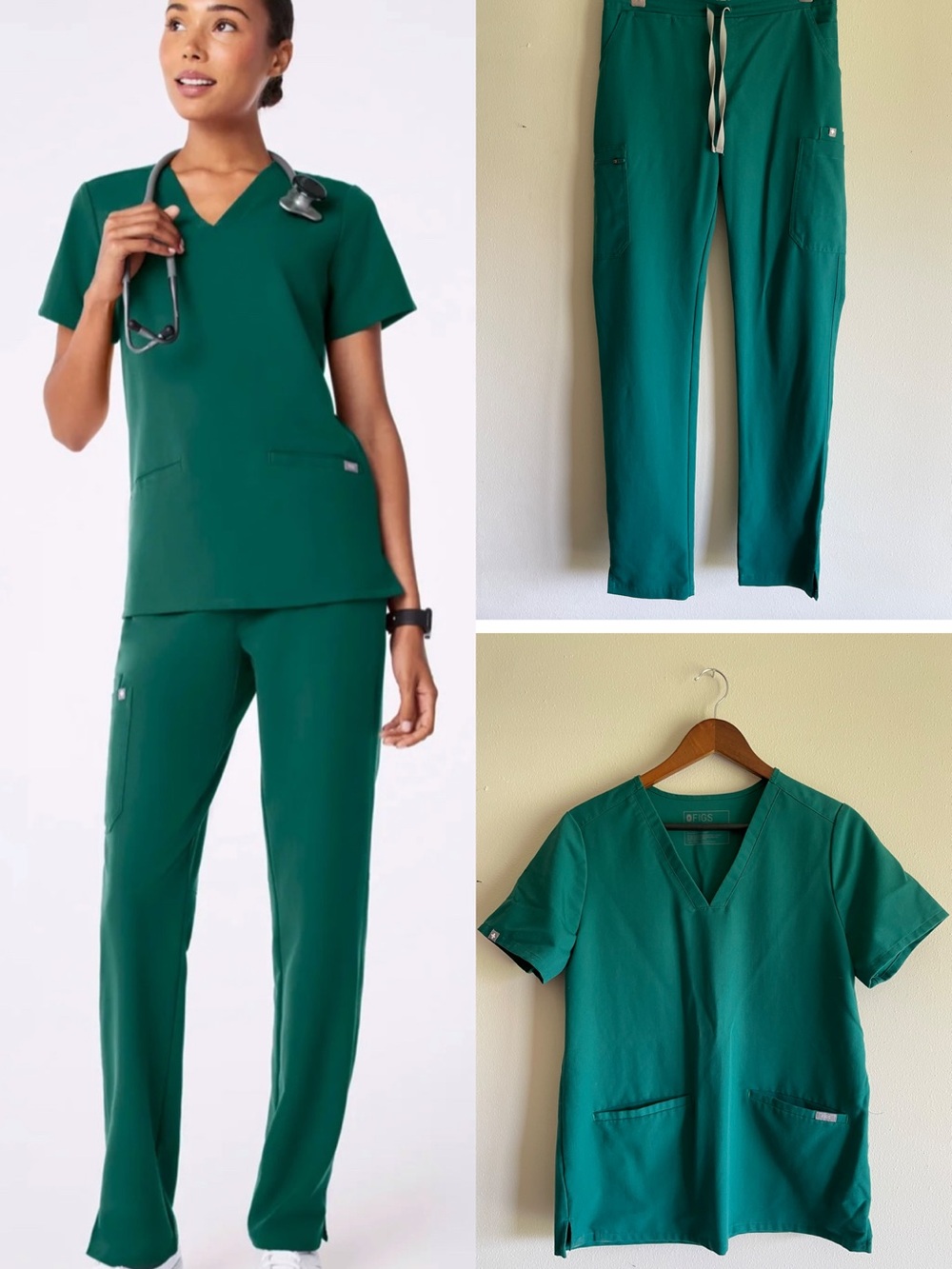 FIGS Scrubs Set | Casma Top & Yola High-Rise Slim Pant